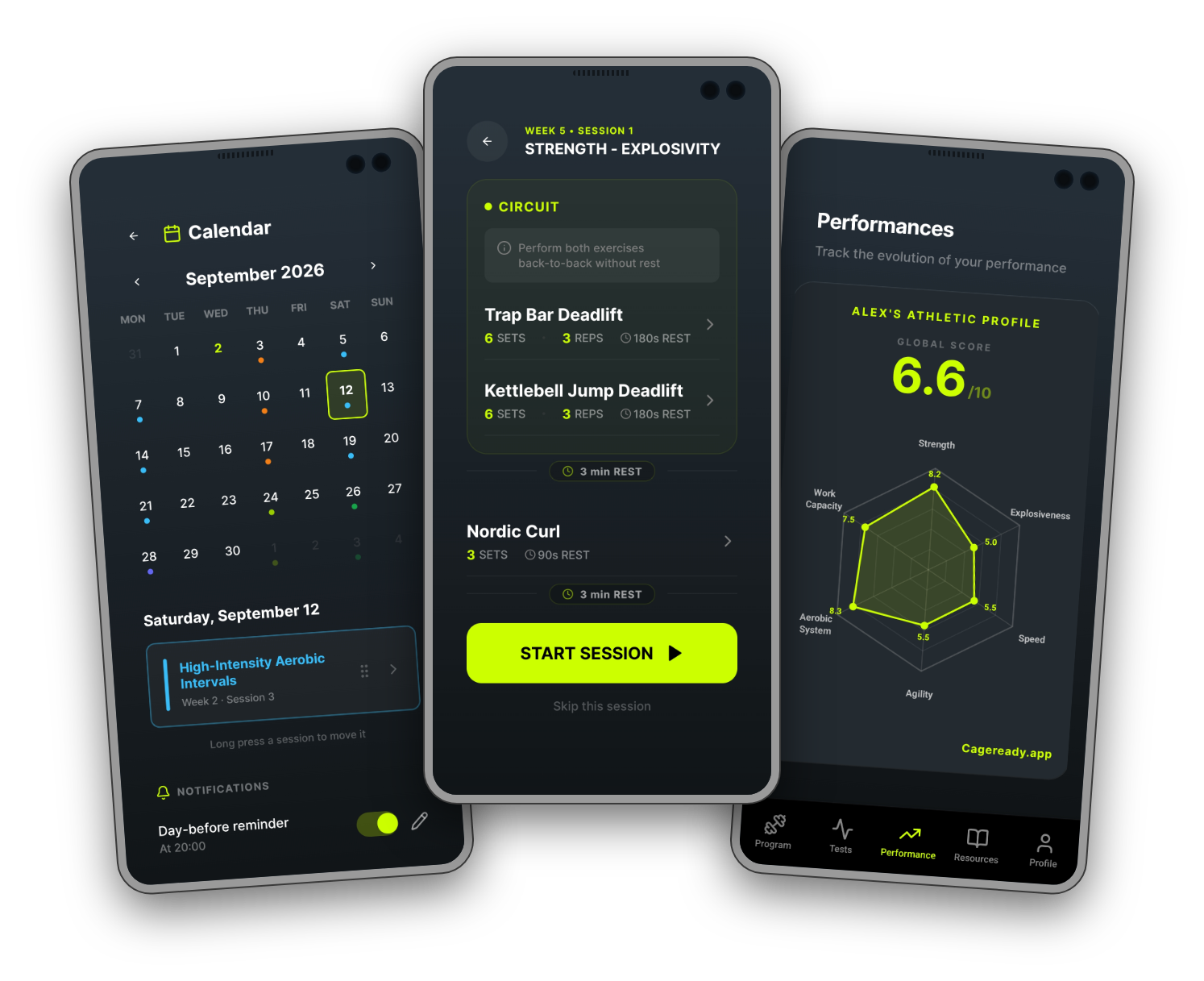 CageReady App Screenshots